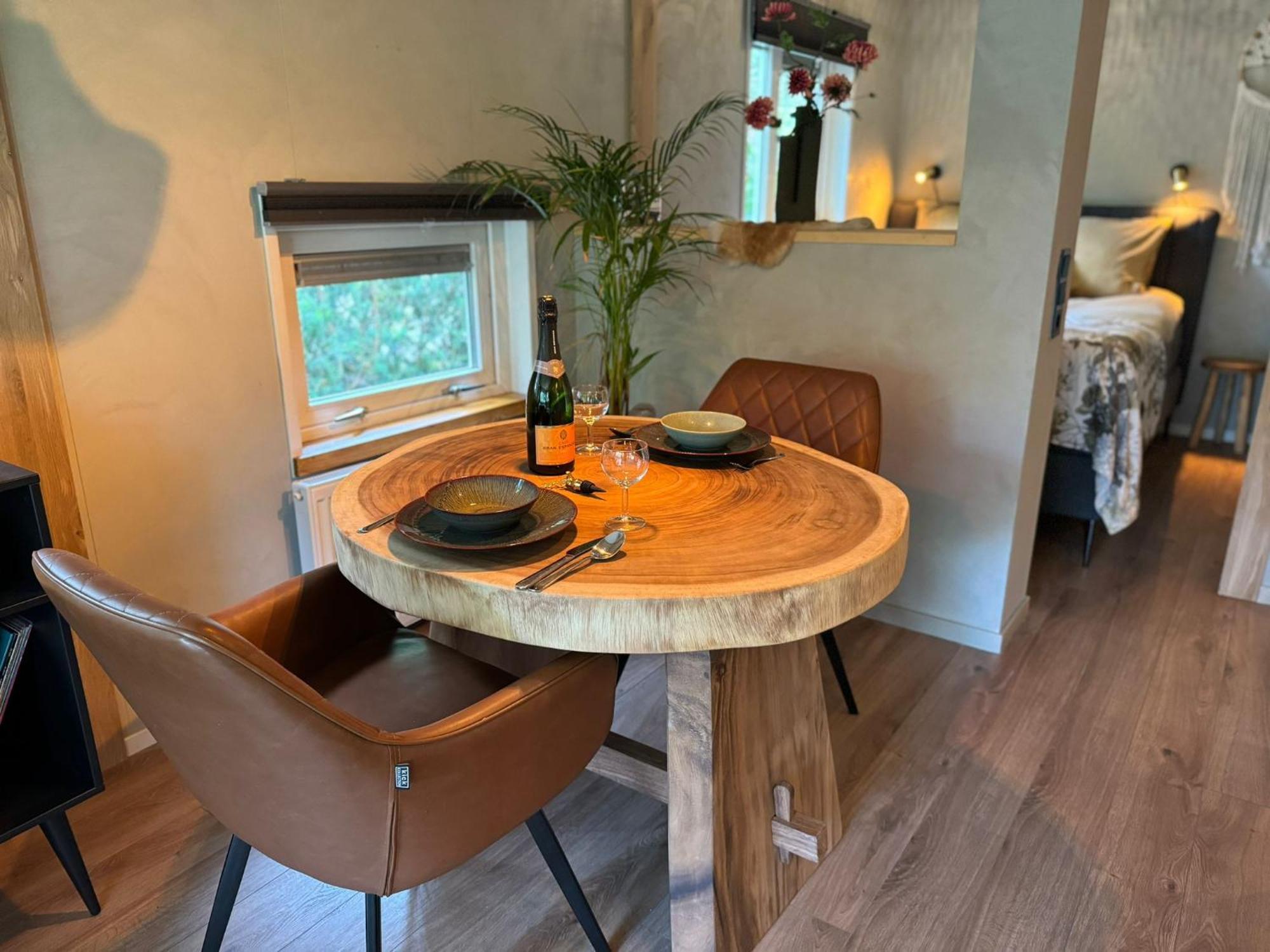 Sfeervol Chalet De Dassenburcht Emst Buitenkant foto
