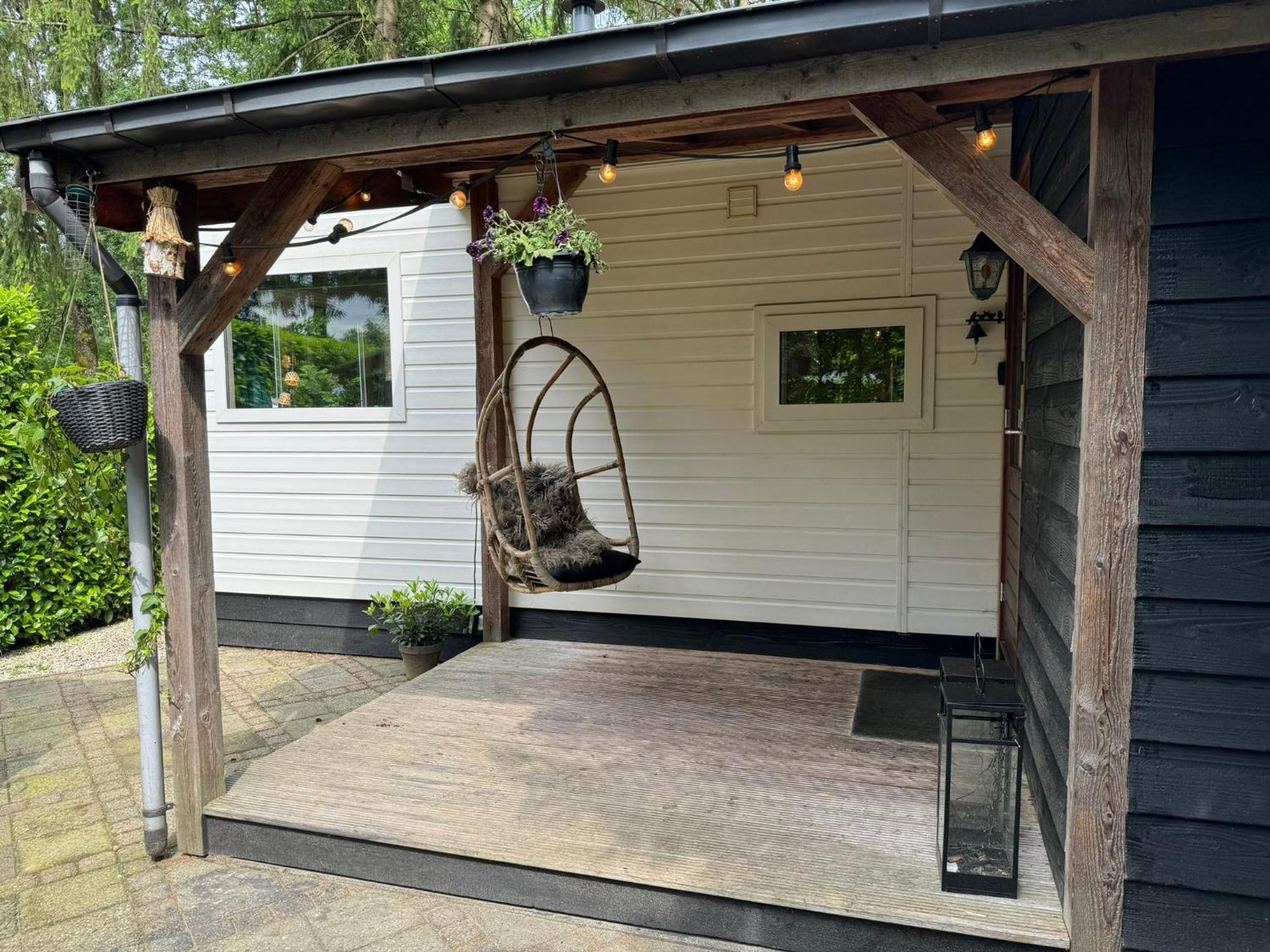 Sfeervol Chalet De Dassenburcht Emst Buitenkant foto