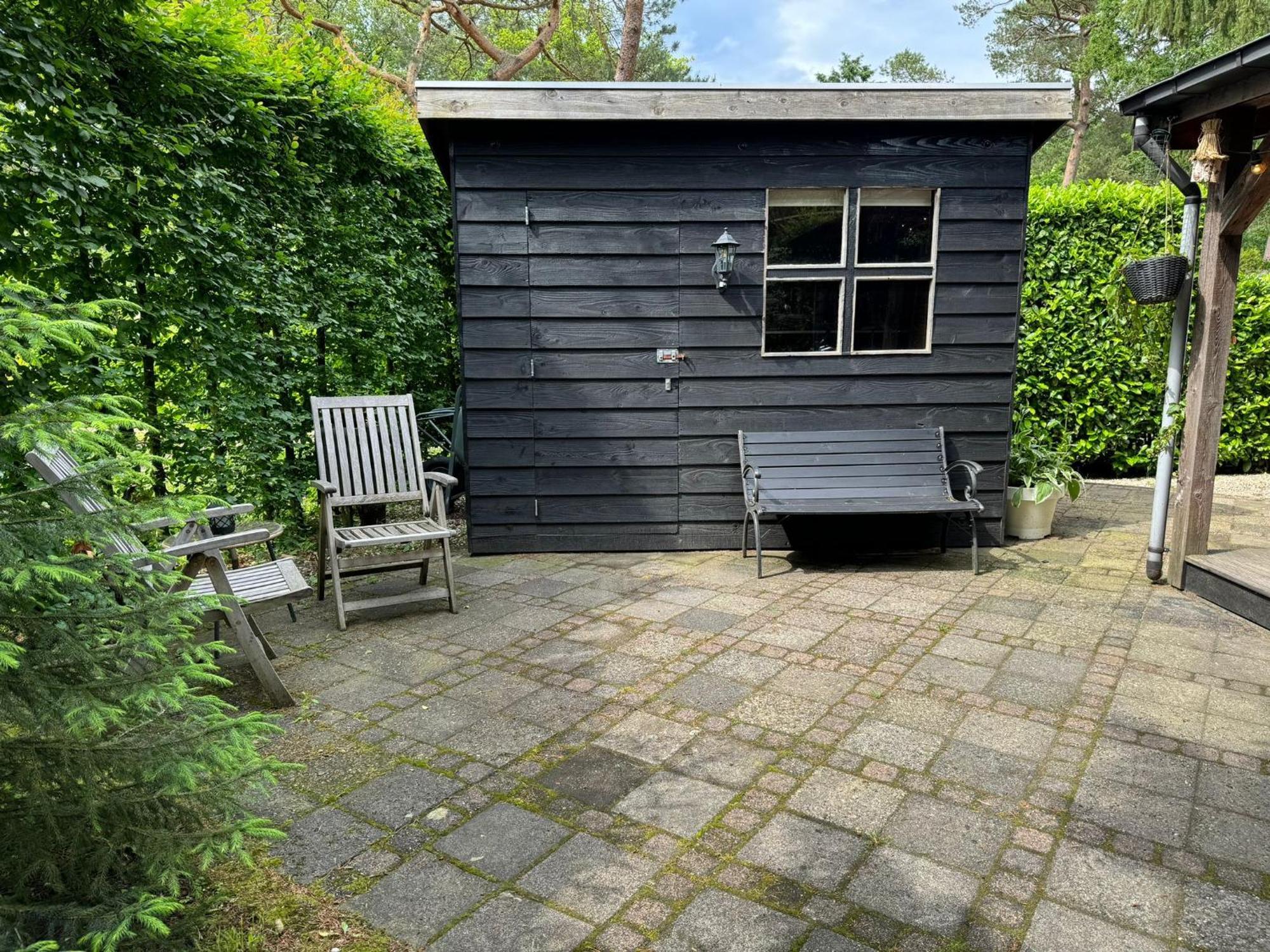 Sfeervol Chalet De Dassenburcht Emst Buitenkant foto