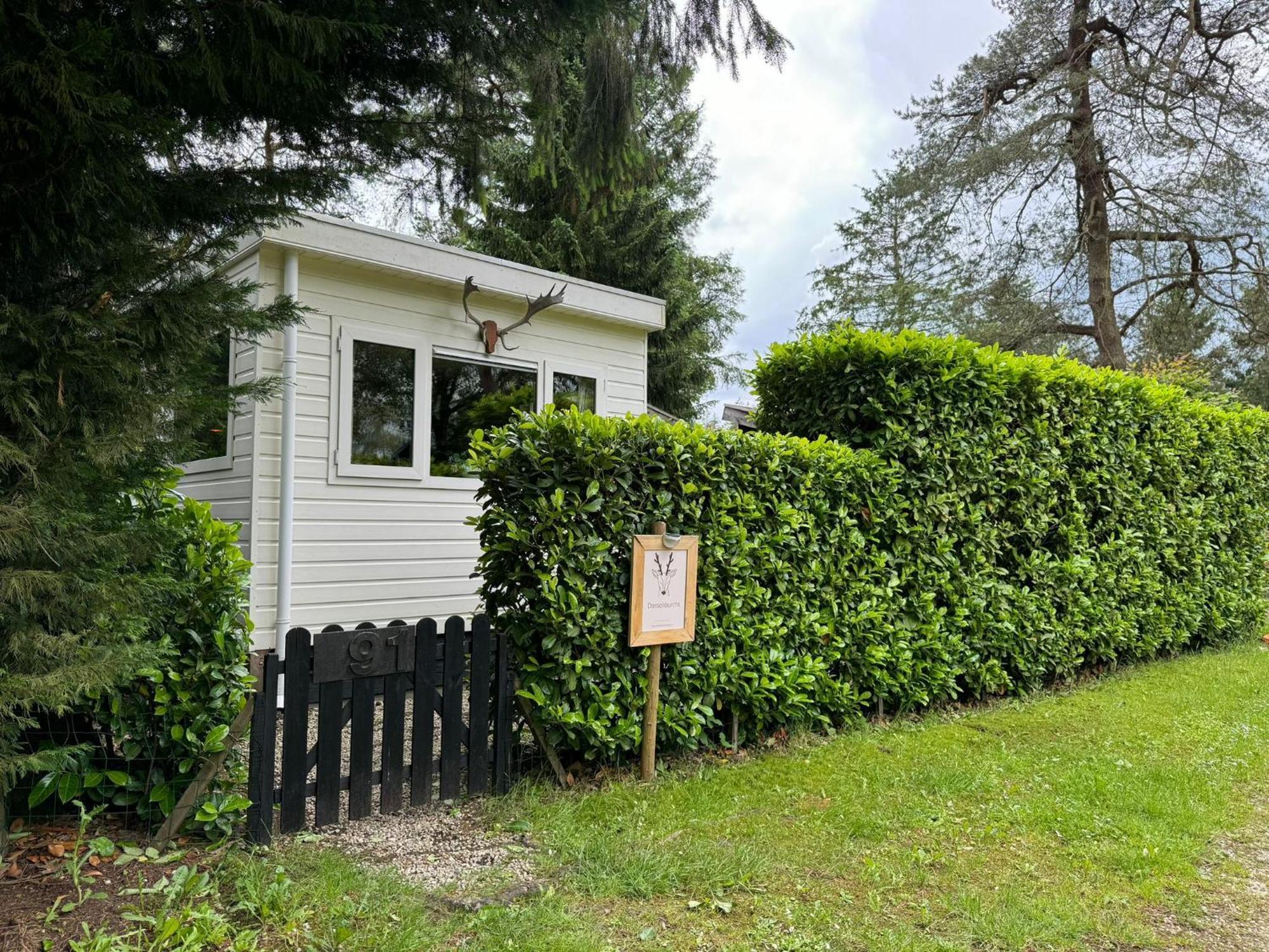 Sfeervol Chalet De Dassenburcht Emst Buitenkant foto